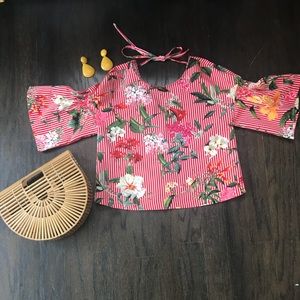 Dolce inspired Zara Floral Top